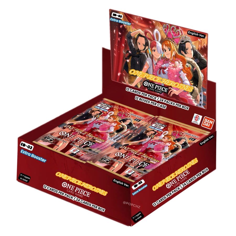 caixa completa one piece card game one piece heroines edition eb 03 (em inglês)