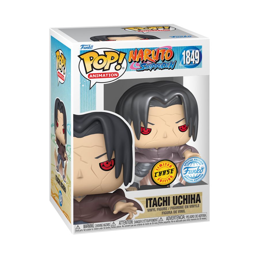 funko pop! naruto itachi uchiha #1849 (metallic) chase se