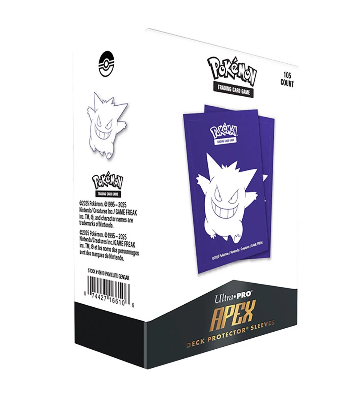 pokémon trading card game ultra pro apex deck protector elite gengar sleeves