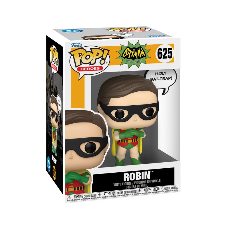 funko pop! dc heroes batman classic tv series robin #625