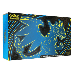 mega charizard x ex ultra premium collectionpokémon tcg: mega charizard x ex ultra premium collection a mega charizard x ex ultra premium collection inclui: 1 carta promocional full art do mega charizard x ex 1 carta promocional full art do oricorio ex 65 sleeves com o mega charizard x 1 playmat com o mega charizard x 1 deck box com o mega charizard x 1 moeda com o mega charizard x 6 dados de dano 18 booster packs de pokémon tcg das expansões phantasmal flames, mega evolution, destined rivals, journey together e surging sparks 1 código para o pokémon tcg live produto original em versão inglesa. *stock limitado*