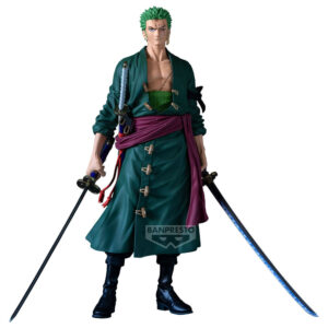 figura roronoa zoro premium the metallic one piece 30cm (cópia)